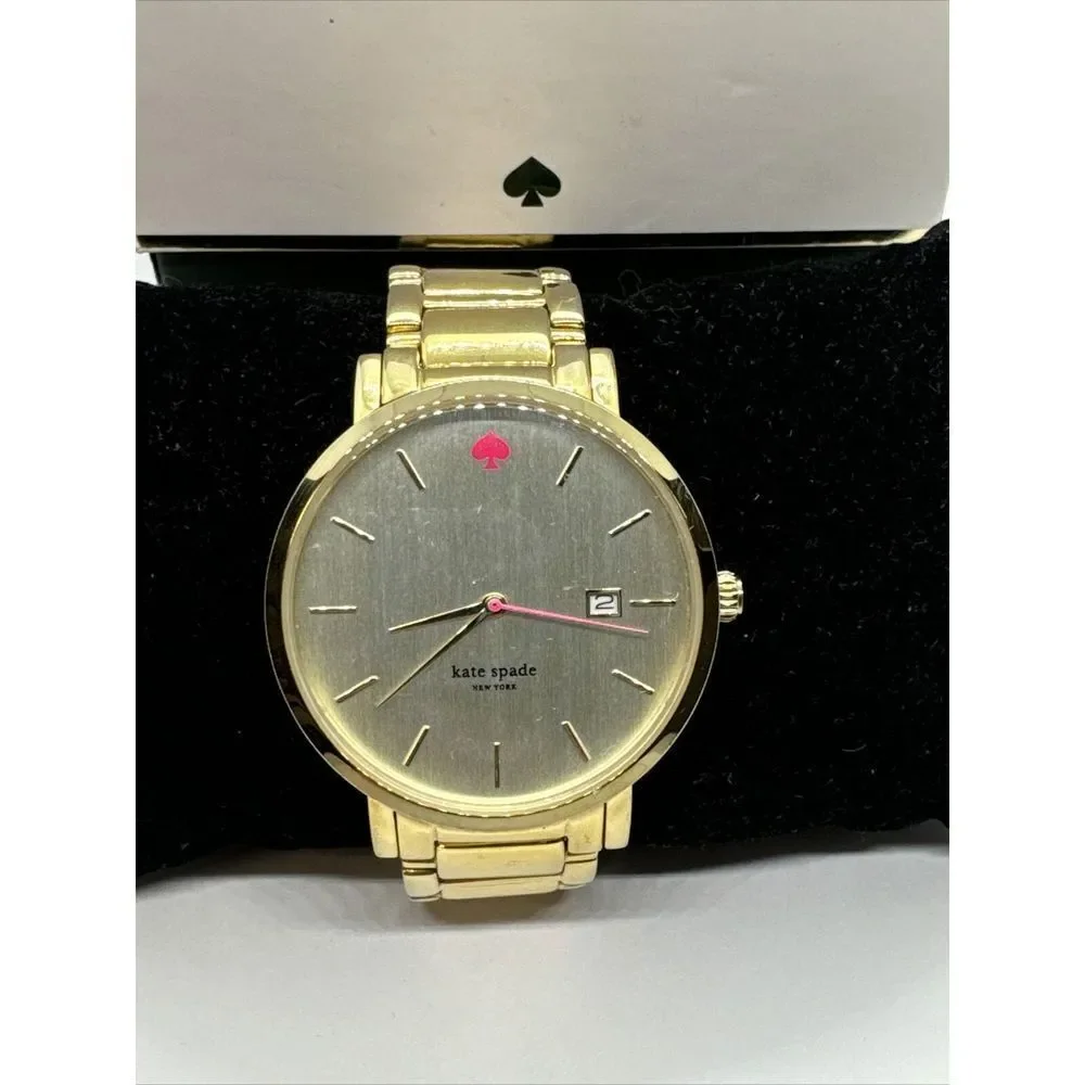 Kate Spade Gramercy 0009 Women's Gold Stainless Steel Analog Dial Watch JNA146